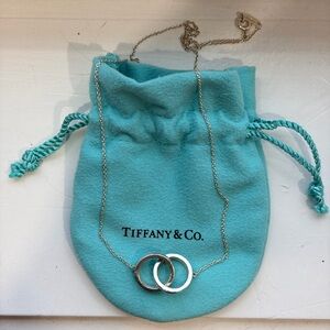 Tiffany & Co. Interlocking Circles Silver Pendant Necklace